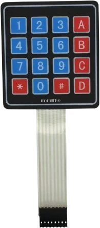 4×4 Keypad — 16-button matrix input