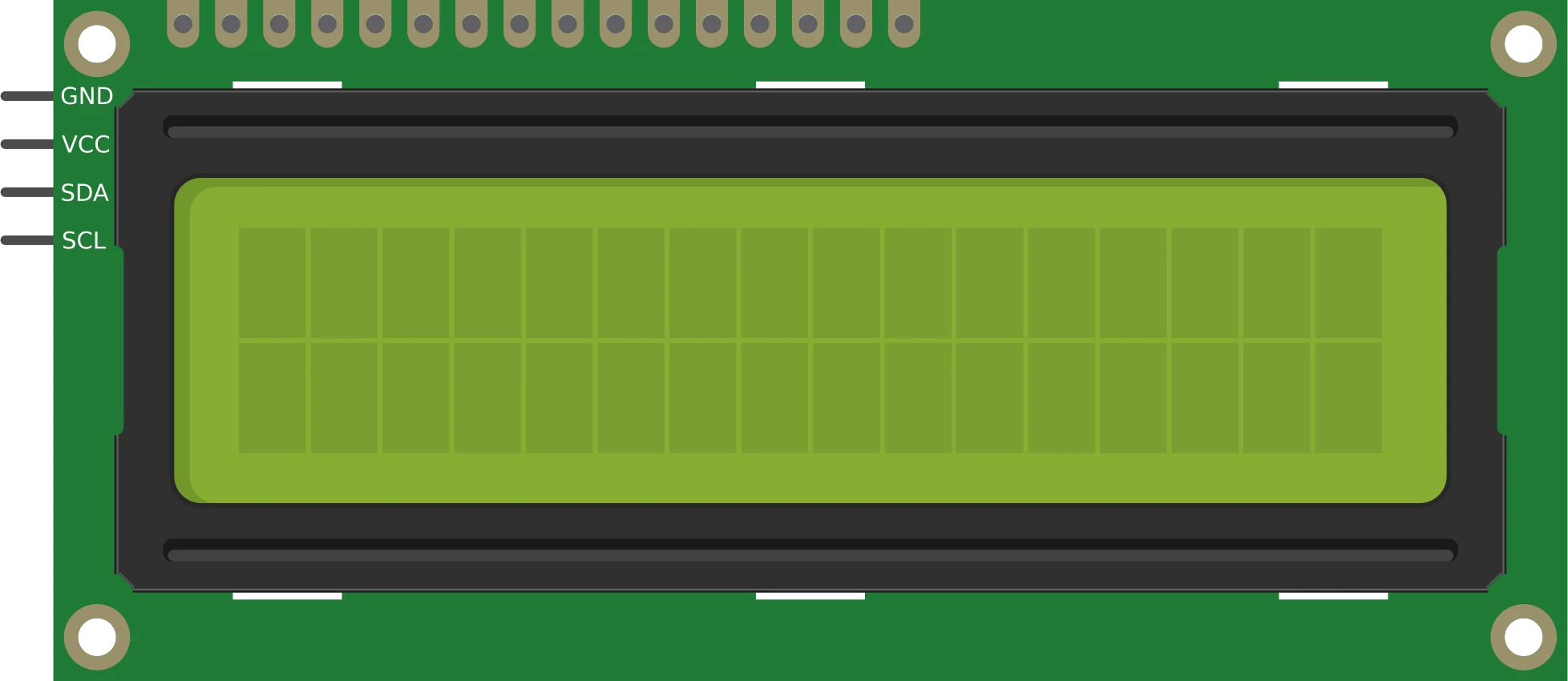 LCD 1602 Parallel — 16×2 character display