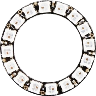 NeoPixel Ring 16 — 16 addressable RGB pixels