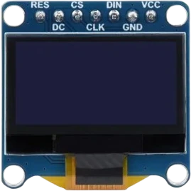 SH1107 OLED 128×128 — Square monochrome OLED
